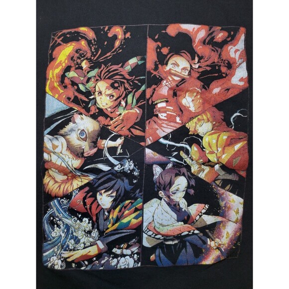 Demon Slayer Kimetsu No Yaiba‎ Tanjiro Nezuko Kenitsu Anime Manga Mens Shirt M - Picture 2 of 6
